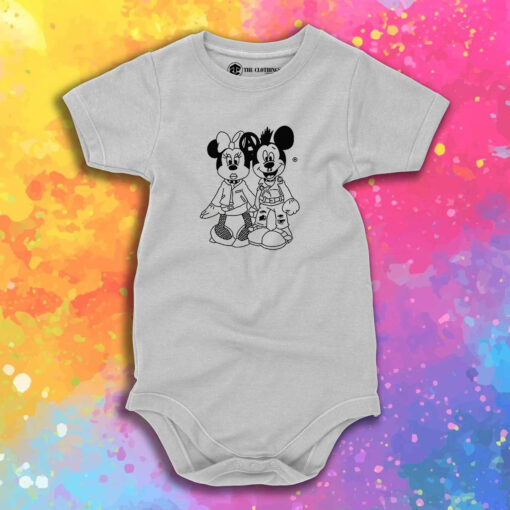 Minnie And Mickey Mouse Punk Baby Onesie 1.jpeg