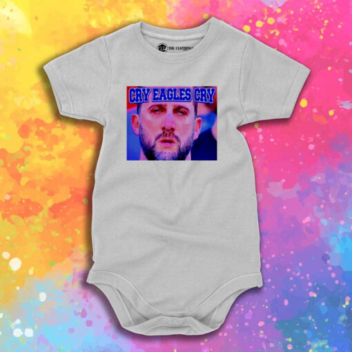 Nick Sirianni Cry Eagles Cry Baby Onesie 1.jpeg