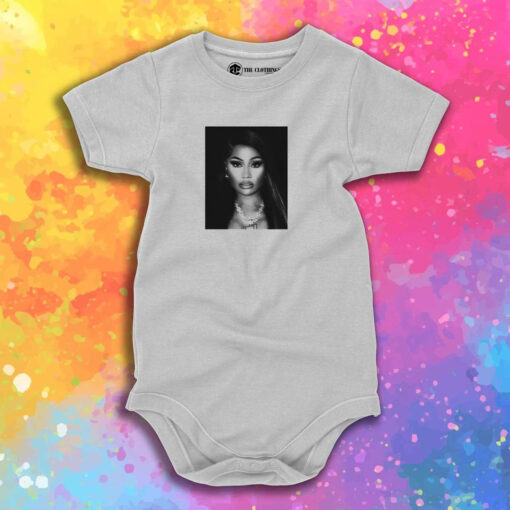 Nicki Minaj Black And White Photo Baby Onesie 1.jpeg