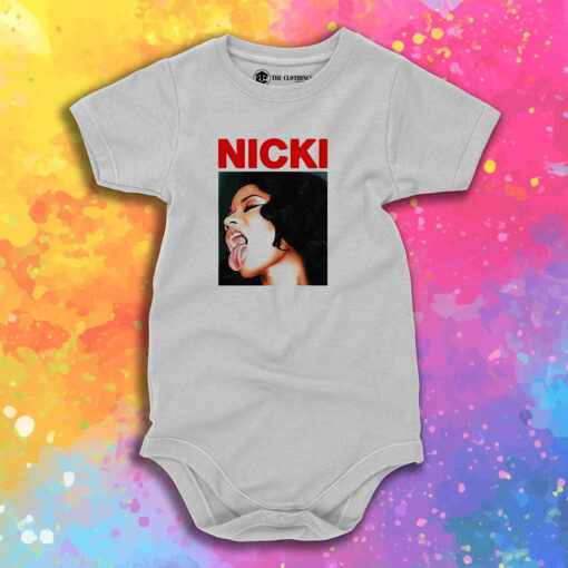 Nicki Minaj Sticking Out Tongue Baby Onesie 1.jpeg