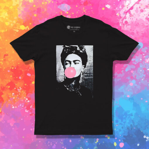 Frida Kahlo Bubble Gum T Shirt 1.jpeg