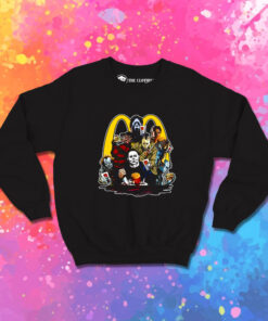 HORROR MOVIE KILLERS McDONALDS LUNCH TIME Sweatshirt 1.jpeg