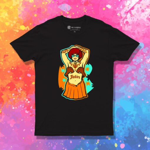 Jinkies And Scooby Doo Velma Tatoo T Shirt 1.jpeg