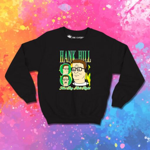 King Of The Hill Hank Green Fire Boyfriend Fit Girls Sweatshirt 1.jpeg