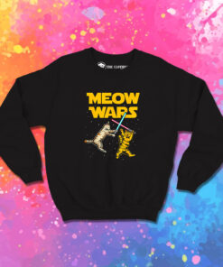 Meow Wars Space Cat Kitten Sweatshirt 1.jpeg