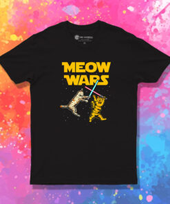 Meow Wars Space Cat Kitten T Shirt 1.jpeg