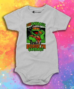 Oscar the Grouch Im Garbage Baby Onesie.jpeg