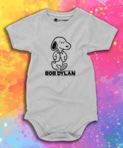 Peanuts Snoopy Bob Dylan Baby Onesie.jpeg