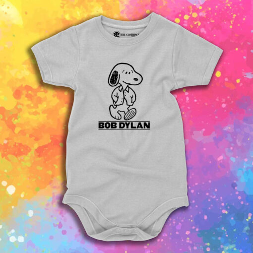 Peanuts Snoopy Bob Dylan Baby Onesie.jpeg