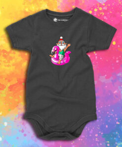 Perfect Christmas In July Santa Hawaiian Flamingo Summer Baby Onesie.jpeg