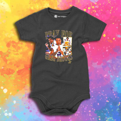 Pray for Greg Brooks picture Collage Baby Onesie.jpeg