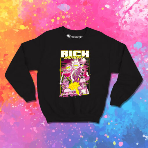 Rick And Morty Action Movie Poster Sweatshirt 1.jpeg