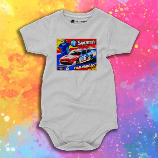 Ryan Vargas Nascar Xfinity Series Swann Security Baby Onesie.jpeg