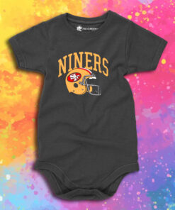 San Francisco 49ers Niners Helmet Retro Baby Onesie.jpeg