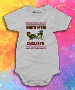 Santa Hates Cyclist Ugly Christmas Baby Onesie.jpeg