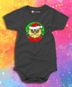 Santa Owl Cartoon Christmas Baby Onesie.jpeg