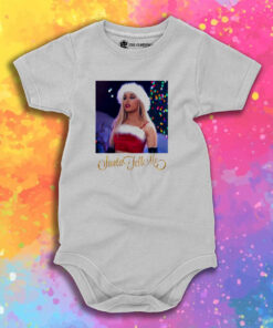 Santa Tell Me by Ariana Grande Baby Onesie.jpeg