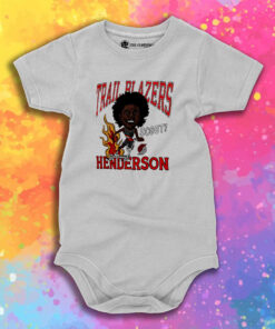 Scoot Henderson Portland Trail Blazers Homage Caricature Baby Onesie.jpeg