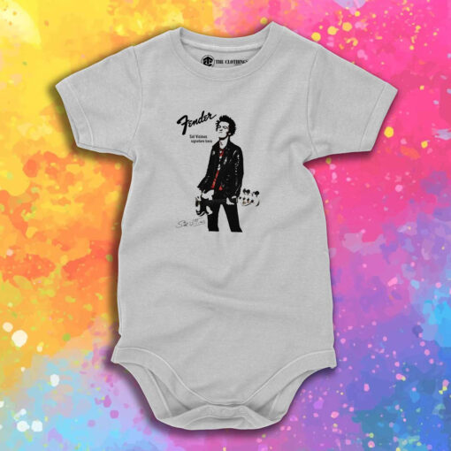 Sex Pistols Sid Vicious Fender Signature Bass Baby Onesie.jpeg