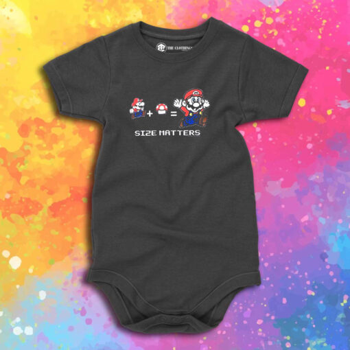 Size Matters Mario Bros Baby Onesie.jpeg