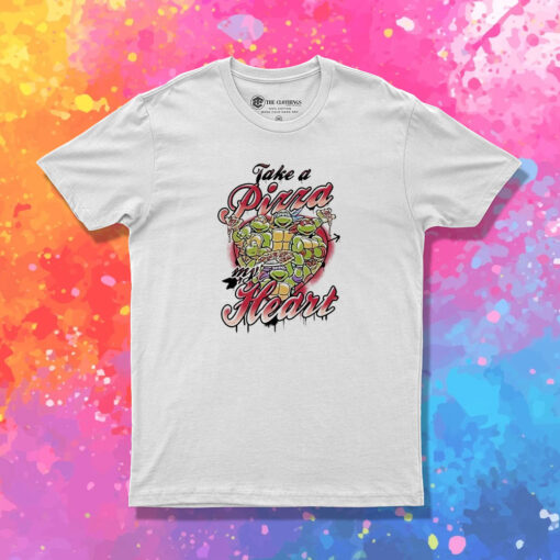 Teenage Mutant Ninja Turtles Pizza Heart T Shirt 1.jpeg