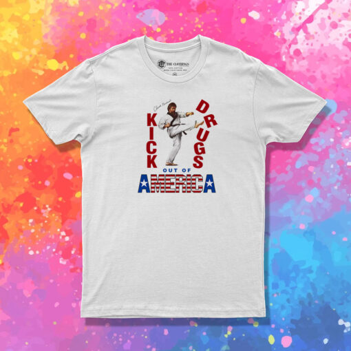 Chuck Norris Kick Drugs Out of America T Shirt 1.jpeg