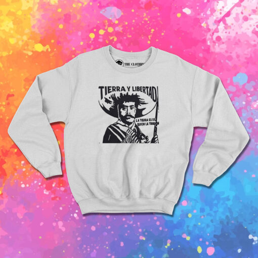 Ezln Zapatista Star Zapata Tierra Sweatshirt 1.jpeg