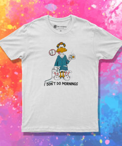 I Dont Do Mornings Coffee Duck T Shirt 1.jpeg