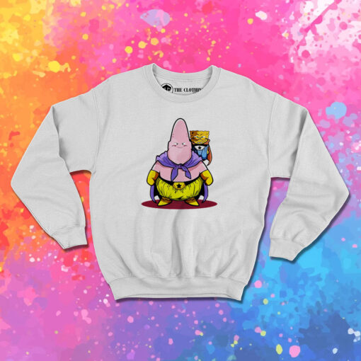 Saiyan SpongeBob Majin Buu Funny Sweatshirt 1.jpeg