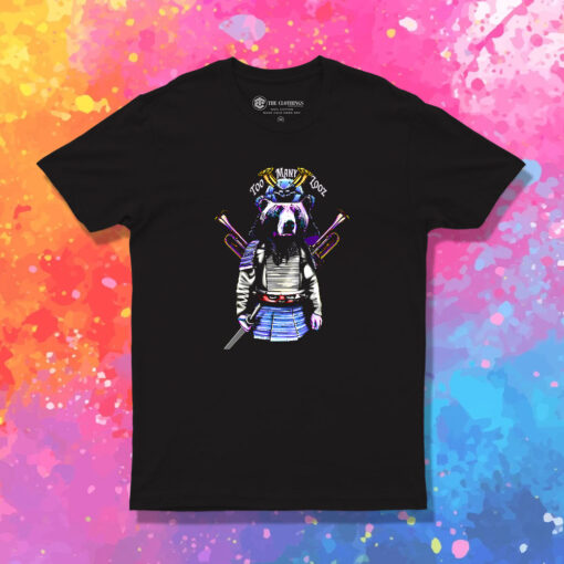 Too Many Zooz Samurai Bear T Shirt 1.jpeg