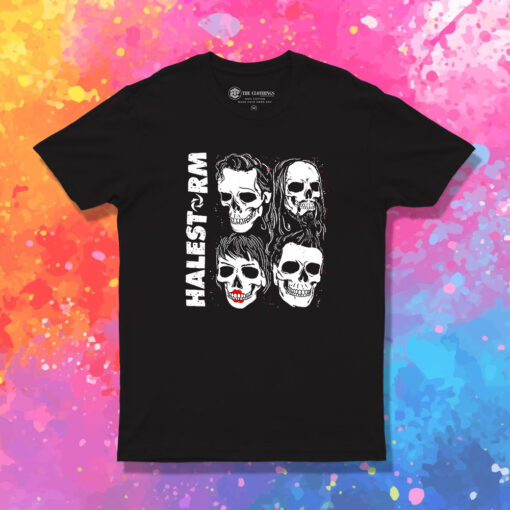 Vintage Halestorm Band Skulls T Shirt 1.jpeg